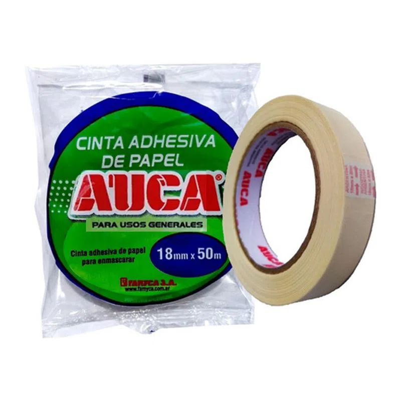 Cinta Adhesiva De Papel Auca 18Mm X 50M Casadeandres