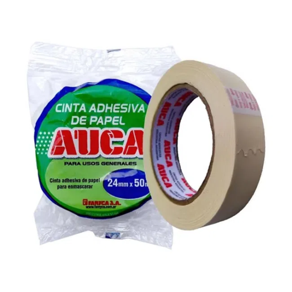 Cinta Adhesiva De Papel Auca 24Mm X 50M