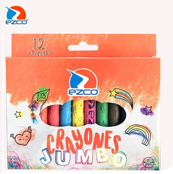 Crayones Ezco Gruesos X 12 Jumbo