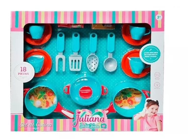 Juliana Sweet Home Set De Cocina 18 Piezas