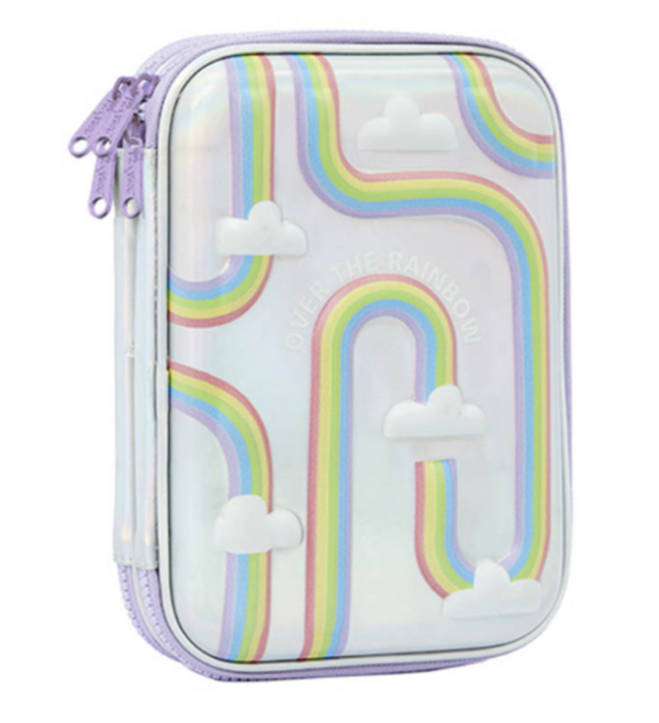 Cartuchera Mooving 2 Pisos Con Relieve Rainbow (1514303)