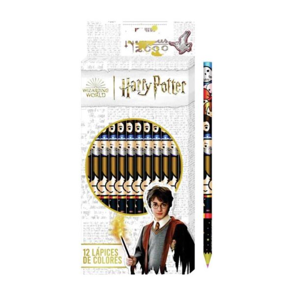 Lapiz De Color De Harry Potter X 12 De Color